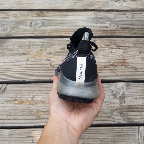 Women Size 9.5 / Size 8 Men Nike Air VaporMax Flyknit 3 Oreo Running Sneakers - Picture 7 of 8